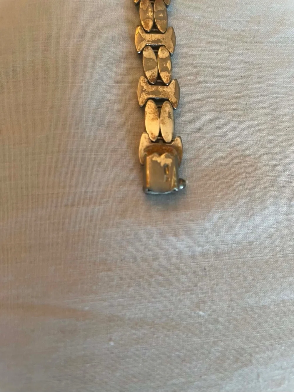 Sterling silver Link Bracelet - Vintage Style 7.25”
